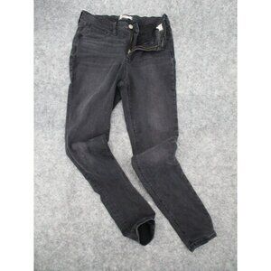 Madewell Womens Jeans 28 Black Roadtripper Casual Button Zipper Classic Preppy